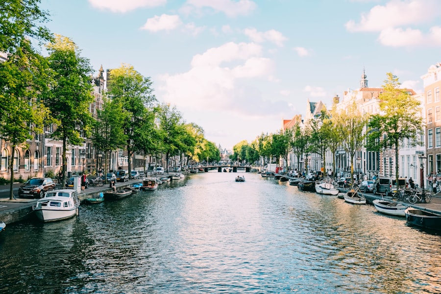 Amsterdam canal — bespoke European chauffeur route from London, Brussels Vienna Lisbon FFGR UK